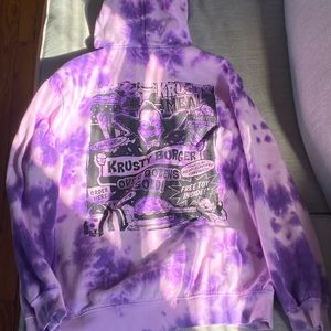 H&M - KRUSTY BURGER HOODIE - PURPLE